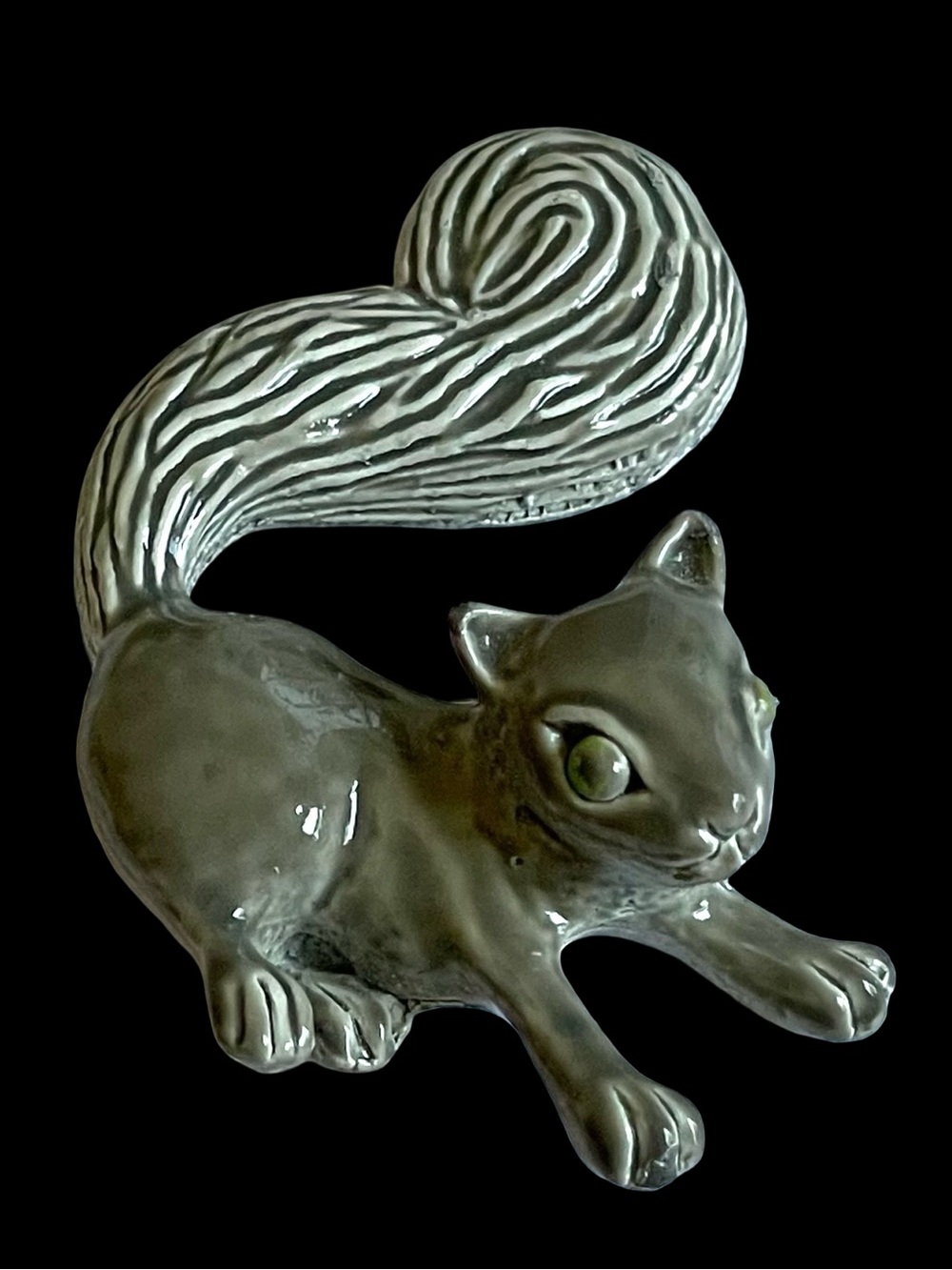 Vintage Signed Gerry’s Enamel Squirrel Brooch